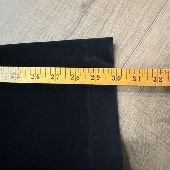 Cinq a Sept Women 0 Dark Jet Black Velvet Straight Pants 26x30” Quiet Luxury Mob - Picture 7 of 11